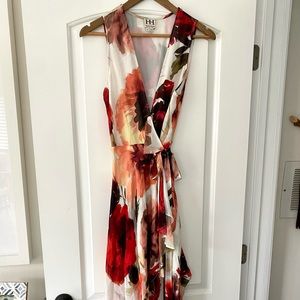 Sleeveless wrap dress